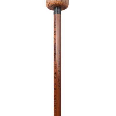Lot 208 - A Barry Grantham bespoke carp fishing rod made for the 'BB' Denys Watkins-Pitchford Society.