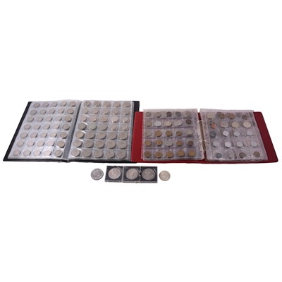Lot 276 - Collection of worldwide coins and banknotes, some silver content.