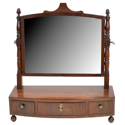 Lot 506 - Victorian mahogany dressing table mirror