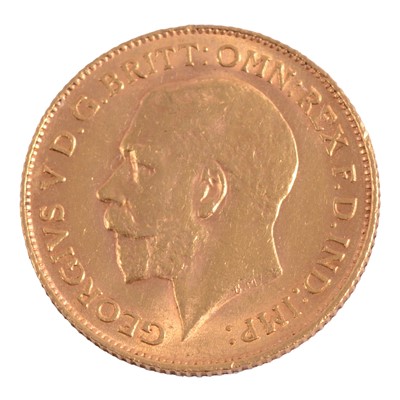 Lot 291 - A Gold Half Sovereign Coin, George V 1913.