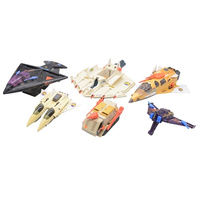 Lot 30 - Action Figures: Collection of loose Starcom vehicles, by Coleco and Mattel