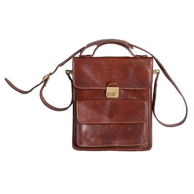 Lot 507 - The Bridge - a dark brown leather cross body bag.