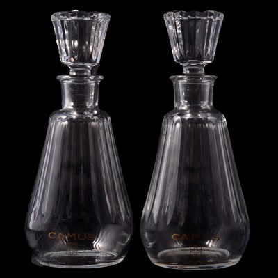 Lot 82 - Two Baccarat Camus decanters and Camus Cognac Limoges Napoleon miniature