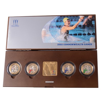 Lot 275 - The Royal Mint Official 2002 Commonwealth Games Silver Proof Piedfort £2 Coin Collection.