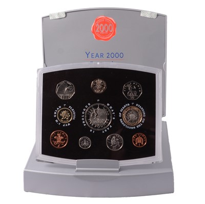 Lot 269 - Twenty-eight Royal Mint Deluxe Proof Coin Sets, 1986-2013.