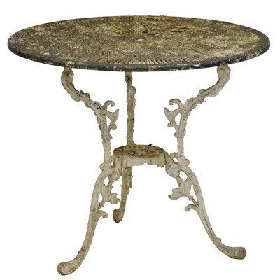 Lot 280 - Painted patio table