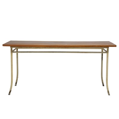 Lot 56 - Industrial style worktable/ desk, mid 20th-century