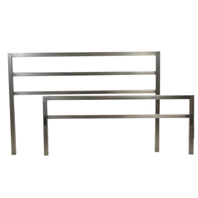 Lot 62 - Modern double bedframe, retailed by John Lewis