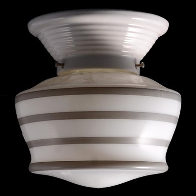 Lot 63 - American Art Deco style glass ceiling light