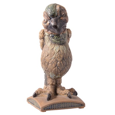 Lot 13 - Andrew Hull Cobridge Stoneware grotesque bird jar