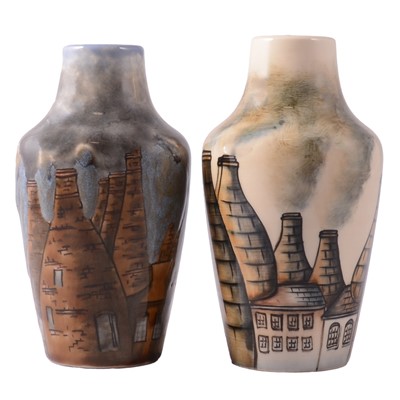 Lot 50 - Two Cobridge Stoneware vases