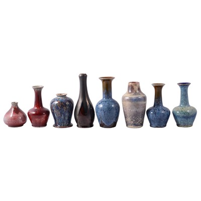 Lot 62 - Eight Cobridge Stoneware vases