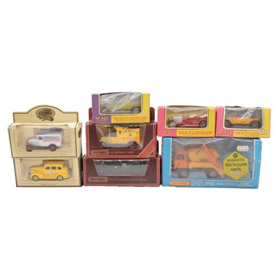 Lot 111 - Two boxes of Matchbox and Lledo diecast vehicles
