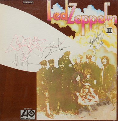 Lot 245 - Led Zeppelin II signed album sleeve