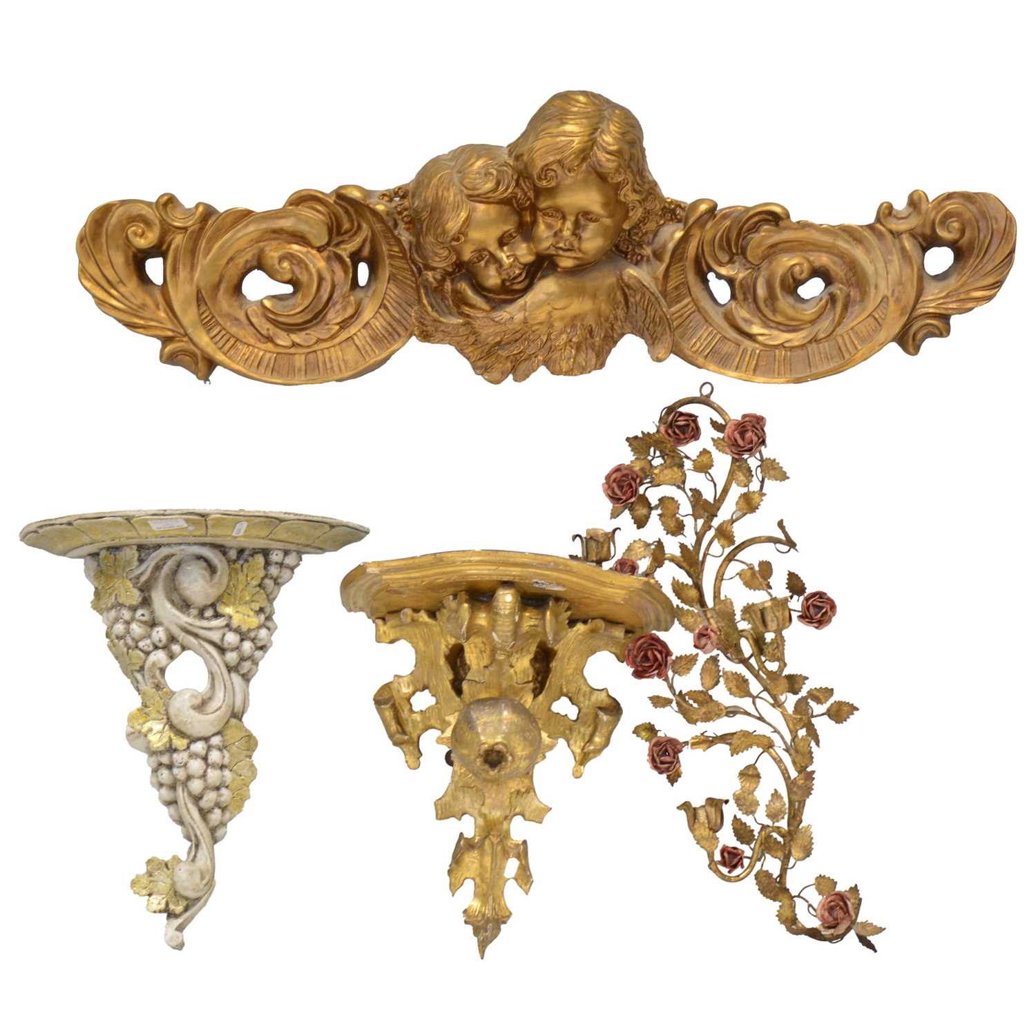 Lot 125 - A large collection of pediments and wall