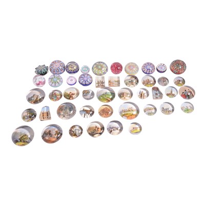 Lot 39 - A collection of glass paperweights