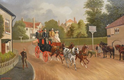 Lot 404 - Walter Vernon, Coaching scene
