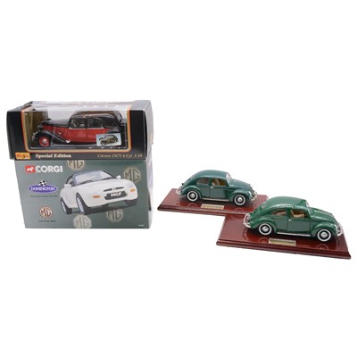 Lot 99 - Fourteen diecast scale model vehicles - Corgi, Burago, Maisto, etc