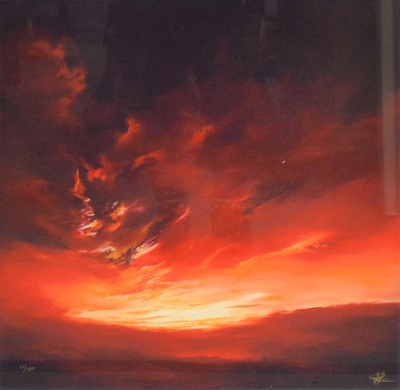 Lot 385 - Richard Rowan, Scarlet skies I