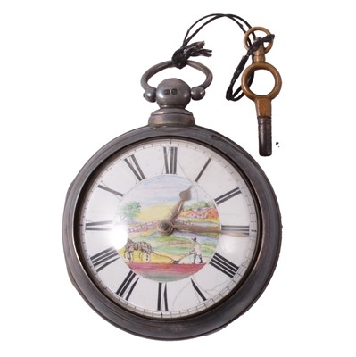 Lot 298 - Victorian silver pair cased pocket watch