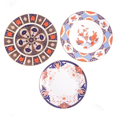 Lot 55 - Royal Crown Derby Imari pattern plate, and two others
