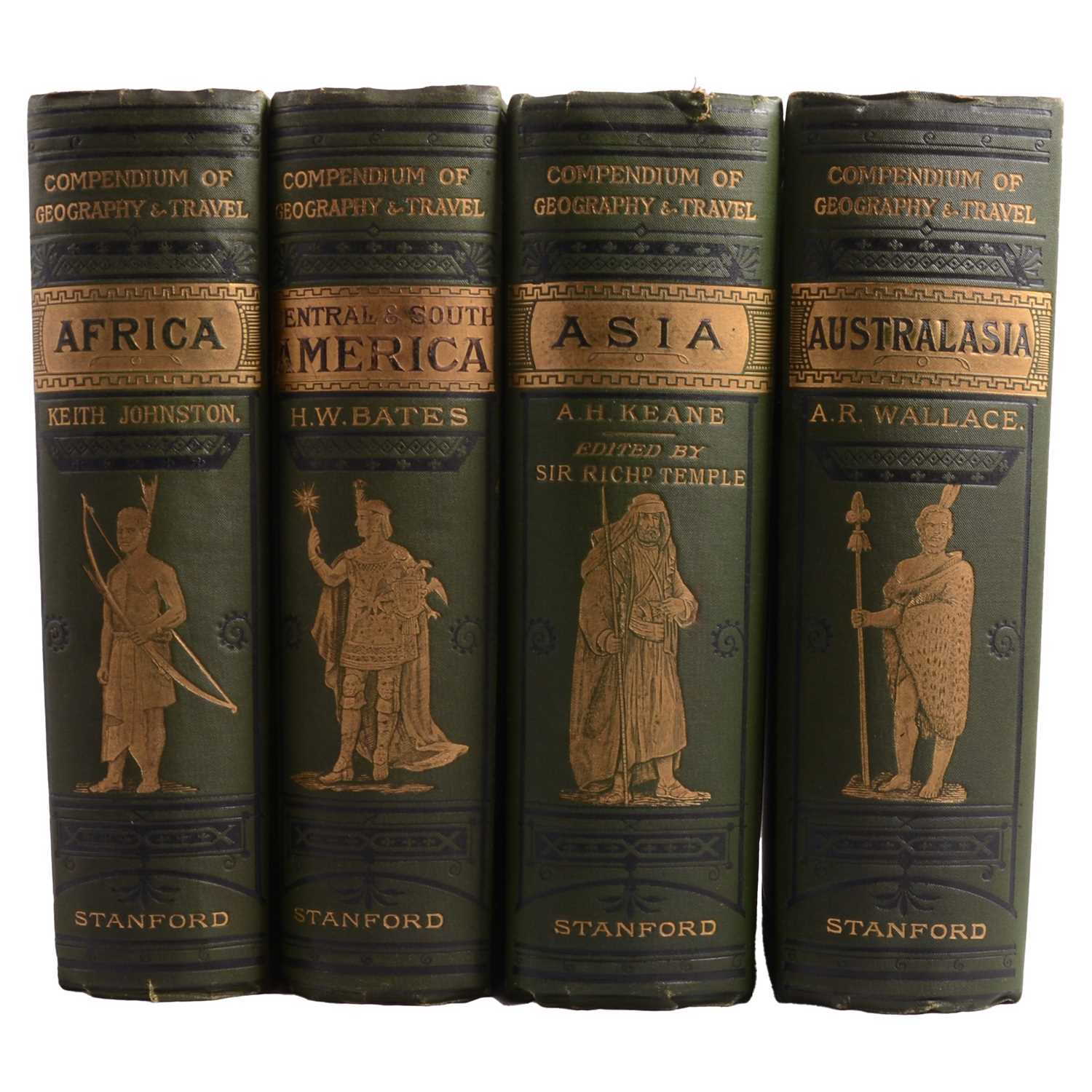 Lot 86 - Stanford's Compendium of Geography and Travel, 4 vols only