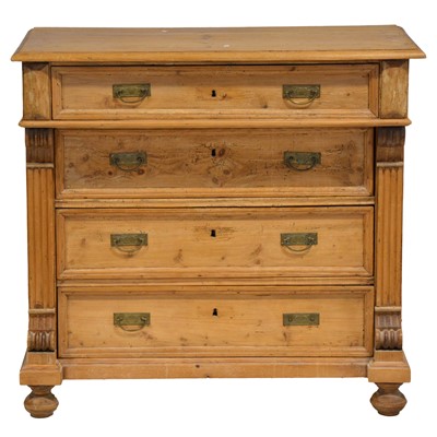 Lot 333 - Continental pine chest of drawers