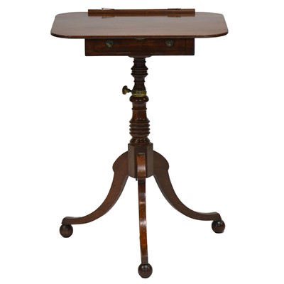 Lot 339 - Georgian mahogany music stand/table