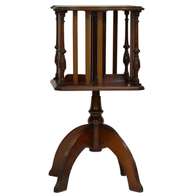 Lot 325 - Small Edwardian revolving bookcase