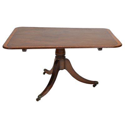 Lot 377 - George IV mahogany tilt top dining table