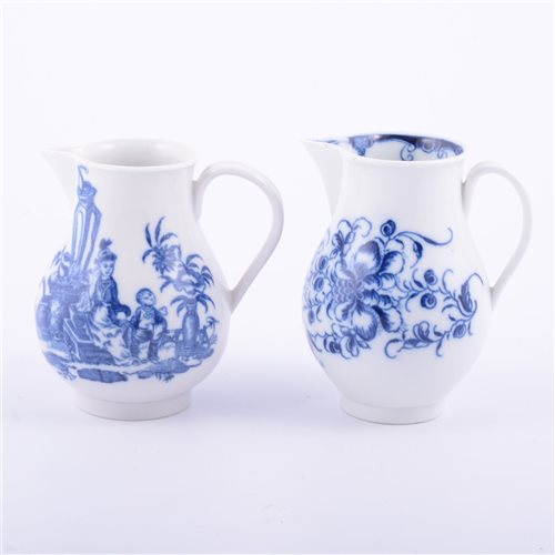 Lot 3 - First Period Worcester porcelain blue and...