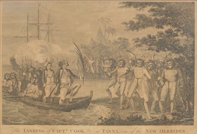 Lot 161 - A view of the Habitations in Nootka Sound, and other engravings