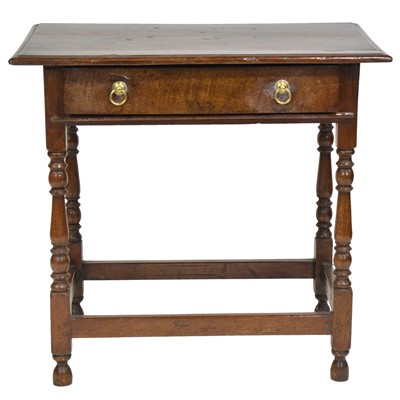 Lot 480 - George III oak side table