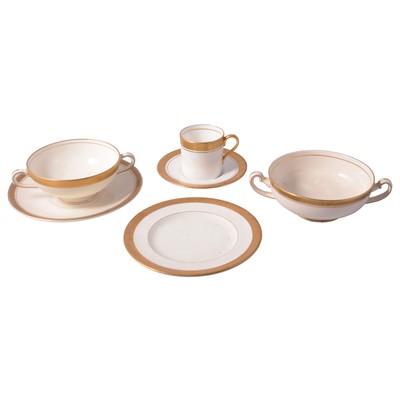 Lot 113 - Cauldon crested china coffee set, and other tableware