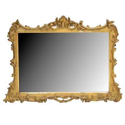 Lot 417 - 19th century gilt gesso wall mirror