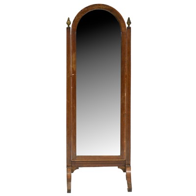 Lot 479 - Mahogany framed cheval mirror