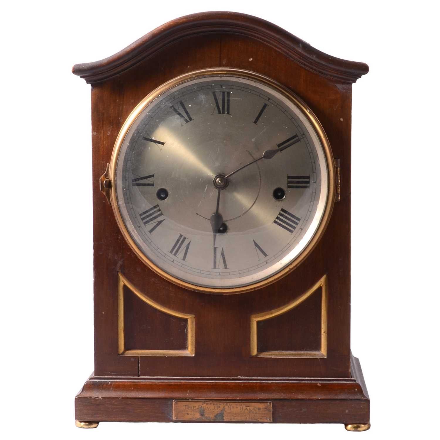 Monaghan Clock Lot 133 - Two mahogany mantel clocks