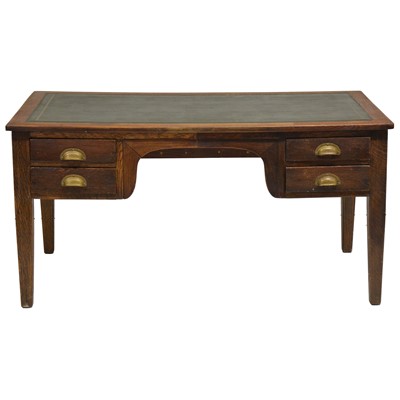 Lot 416 - Early 20th century office desk