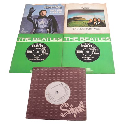 Lot 190 - The Beatles and members as solo artists - a collection of vinyl singles