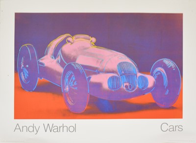 Lot 289 - Three Andy Warhol Mercedes-Benz Car prints; and calendar.