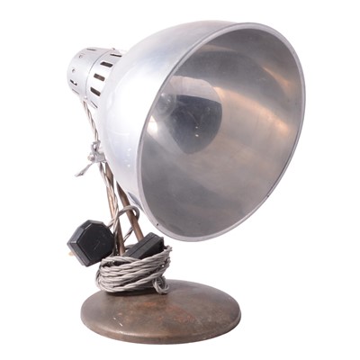 Lot 67 - An Industrial style adjustable table lamp, mid-to-late 20th century