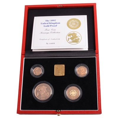 Lot 277 - The 1997 UK Gold Proof Four-Coin Sovereign Collection.