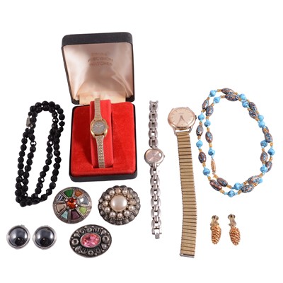 Lot 356 - A collection of vintage costume jewellery.