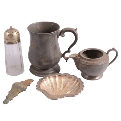 Lot 107 - Two boxes of metalwares and collectables.