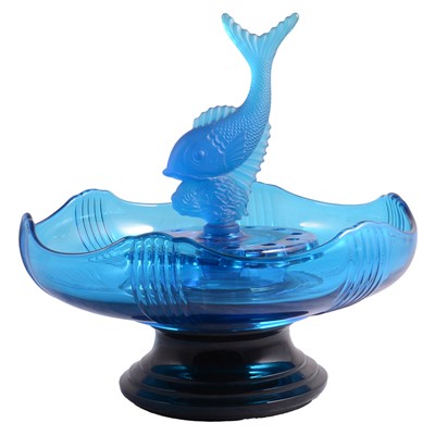 Lot 22 - Large Art Deco glass centre bowl, by Josef Inwald Glassworks