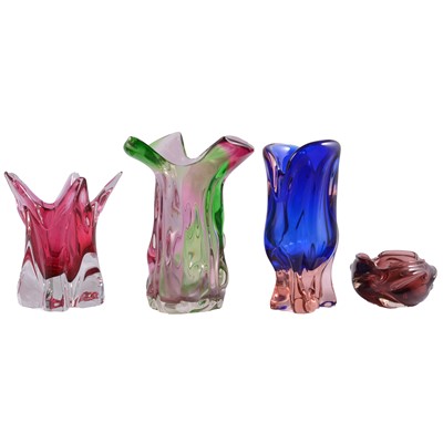 Lot 25 - Ten pieces of Murano style art glass