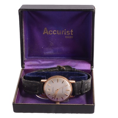 Lot 348 - Accurist - a gentleman's presentation wristwatch.