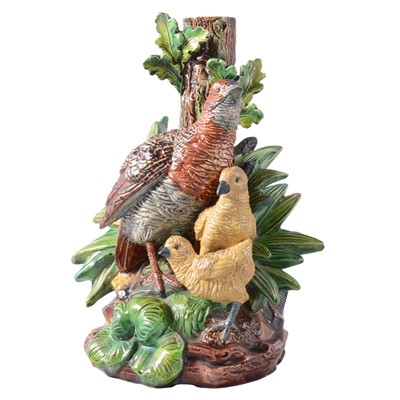 Lot 21 - Continental majolica comport base