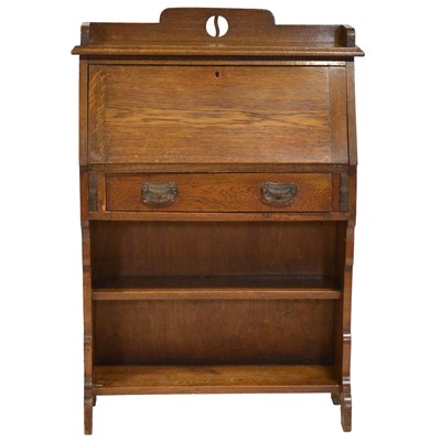 Lot 350 - Oak slimline bureau