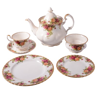 Lot 67 - Royal Albert, Old Country Roses, part tea and dinner service